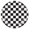 96 Pack Bulk Black and White Checkered Party Paper Plates 9 inch